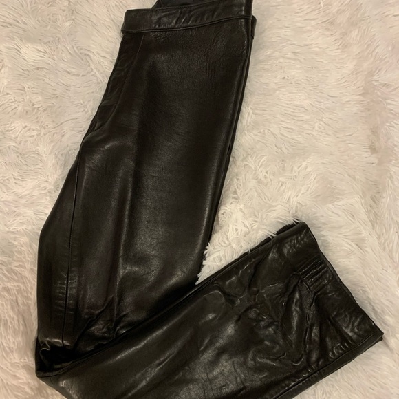 Vintage Black butter soft leather pants - Picture 3 of 6